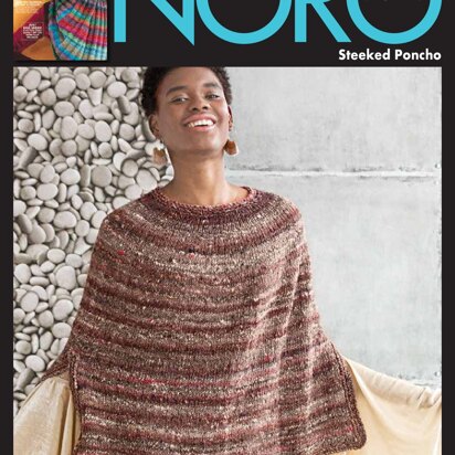 Steeked Poncho in Noro Kotori - 15507 - Downloadable PDF