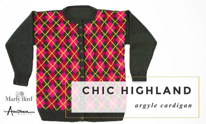 Chic Highland Argyle Cardigan