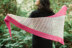 Winter Sunrise Two-Colour Asymmetrical Shawl in SweetGeorgia Tough Love Sock and CashSilk Lace - Downloadable PDF
