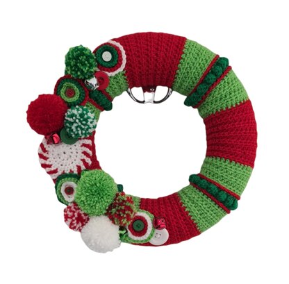 Christmas Crochet Wreath Pattern - Jingle Bells