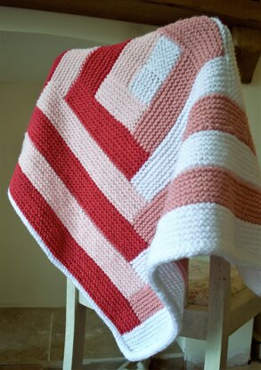 Candy Striped Baby Blanket