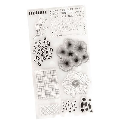 American Crafts Amy Tangerine - Brave + Bold Clear Stamps