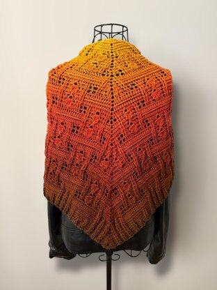 Flat Triangular Scarf "Himera"