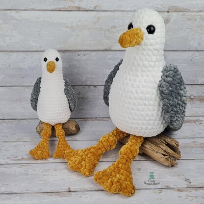 Sidney the Seagull - UK Terminology - Amigurumi
