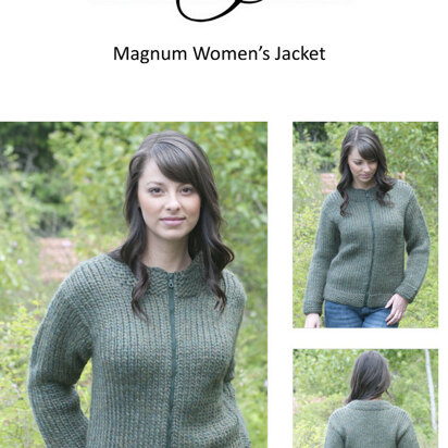 Women's Jacket in Cascade Magnum - C178 - knitting pattern