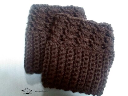 Mock Cable Boot Cuffs