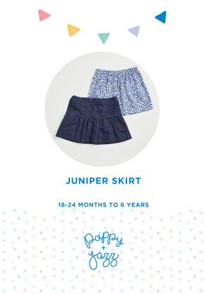Poppy & Jazz Juniper Skirt  - Paper Pattern, Size 18 months - 6 years