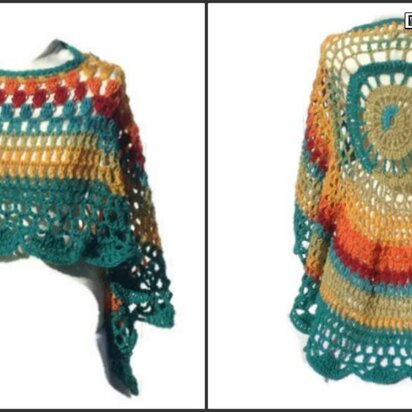 Asymmetric Rainbow Poncho