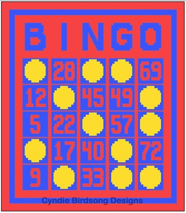 BINGO overlay mosaic Throw blanket