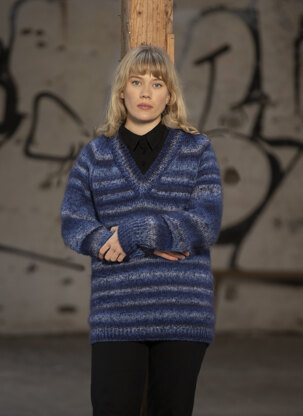 Eden Sweater in Viking of Norway Nordlys and Kid Silk - UK-2205-7 - Downloadable PDF