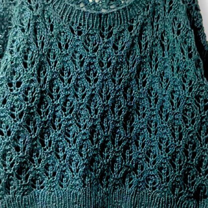 Falling Leaves Simple Lace Sweater