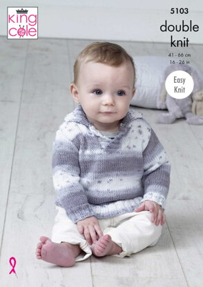 Sweaters in King Cole Cottonsoft Baby Crush DK & Cottonsoft DK - 5103pdf - Downloadable PDF