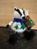 Christmas Badger Carrying Christmas Tree - Chocolate Orange Cover/Stuffed Toy - Knitting Pattern