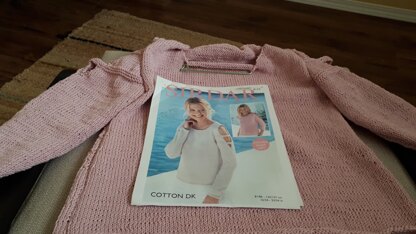 summer sweater in cotton DK