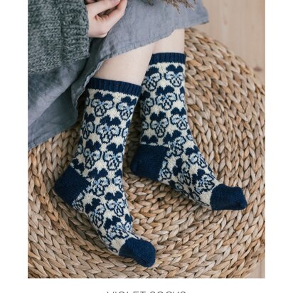 Novita Violet Socks in Novita Viola - Downloadable PDF