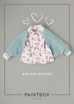 Big Hug Bolero - Free Knitting Pattern in Paintbox Yarns Simply Aran