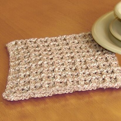 Crochet Dishcloth in Lily Sugar 'n Cream Twists - Downloadable PDF