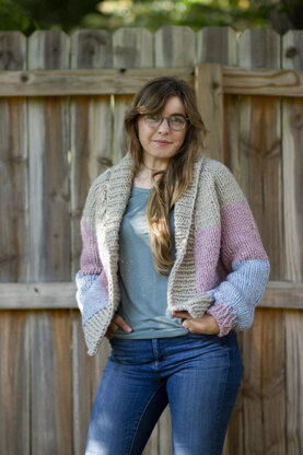 Paintbox Cardigan in Universal Yarn PDF