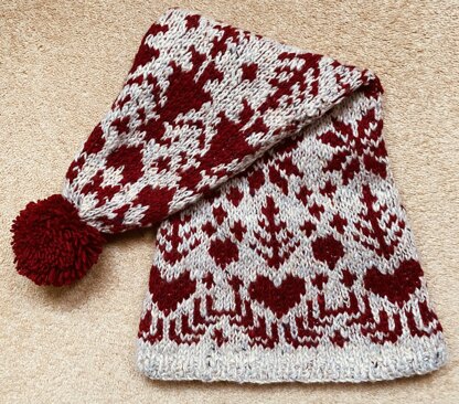 Fair Isle Christmas Hat * 2 sizes  £2.10