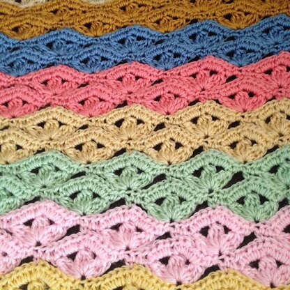 Irish Wave Baby Afghan