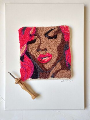 Rihanna Punch Needle Portrait Colour Pack 