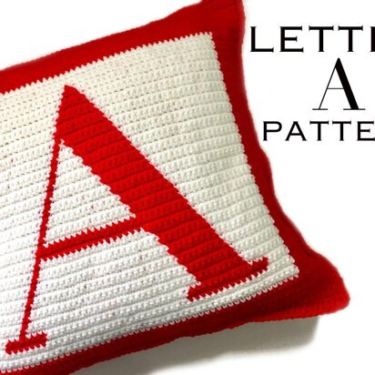 Letter A Pillow