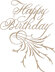 Spellbinders Glimmer Hot Foil Plate - Happy Birthday-Copperplate Script