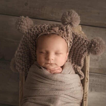 Pom Pom Baby Blanket, Newborn Blanket