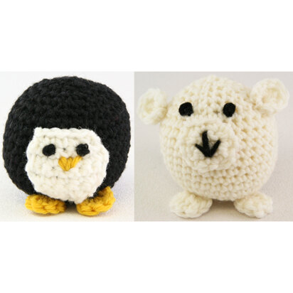 353 Crocheted Penguin and Polar Bear - FreeToysFree Crochet Pattern for Kids in Valley Yarns Northampton