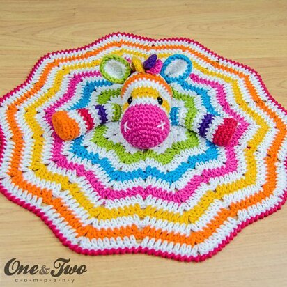 Rainbow Zebra Lovey