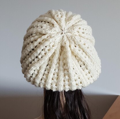 Felicity - slouchy lace beanie