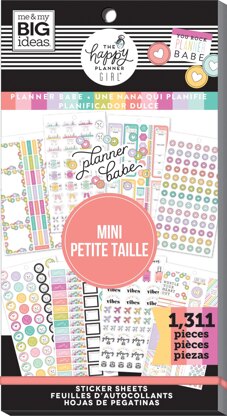 Happy Planner Sticker Value Pack - Planner Babe, Mini 30 Sheets