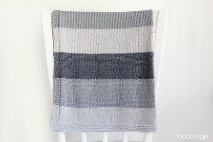 Simple Striped Baby Blanket