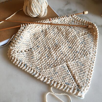 Counterpoint knitted dishcloth