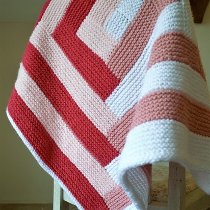 Candy Striped Baby Blanket