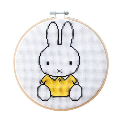 Cotton Clara Miffy Yellow Top Cross-Stitch Kit Cross Stitch Kit - 15cm