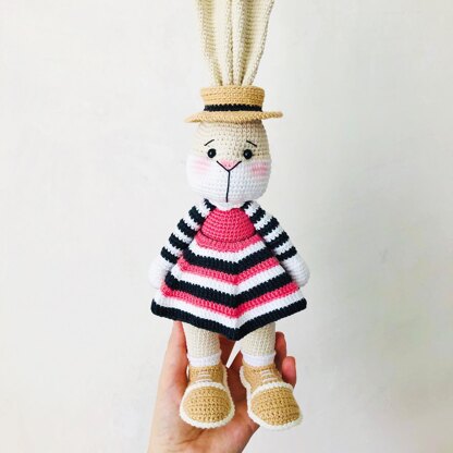 Crochet bunny, Amigurumi bunny, Amigurumi bunny Ruby