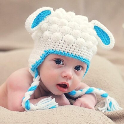 Crochet Lamb Hat Pattern (US Terms)