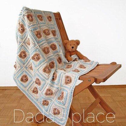 Vintage Style Teddy Bear Blanket