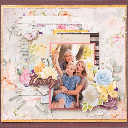 American Crafts BoBunny Single-Sided Paper Pad 12"X12" 48/Pkg - Garden Grove, 24 Designs/2 Each