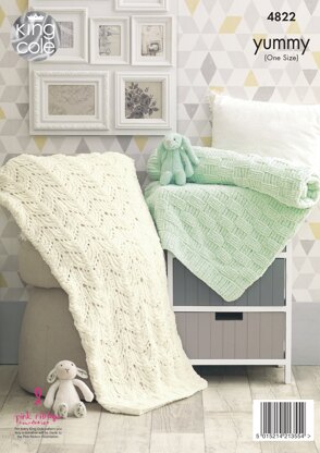 Blankets in King Cole Yummy - 4822 - Downloadable PDF
