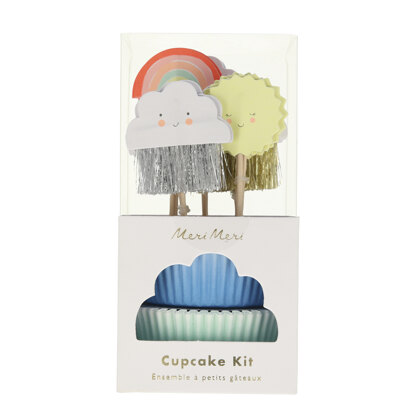 Meri Meri Happy Weather Cupcake Kit (Set of 24 Toppers)
