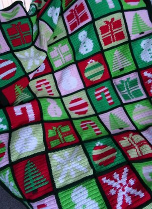 Christmas Patchwork Blanket