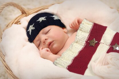 Stars and Stripes Swaddle Sack