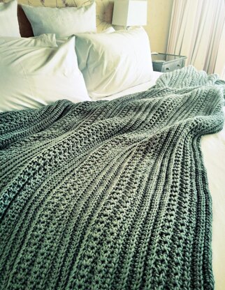 Short Row Cable Blanket