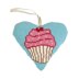 Cleopatras Needle Cupcake Lavender Heart Tapestry Kit - 6 x 5.5in/ 15 x 13cm