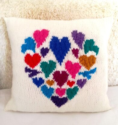 Heart of hearts cushion