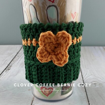 Clover Coffee Beanie Cozy