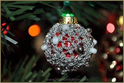 Christmas Crochet Pattern Bauble Bead Miniature Disco Balls