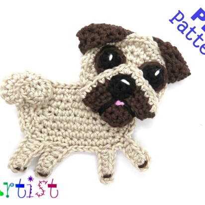 Pug Dog Applique